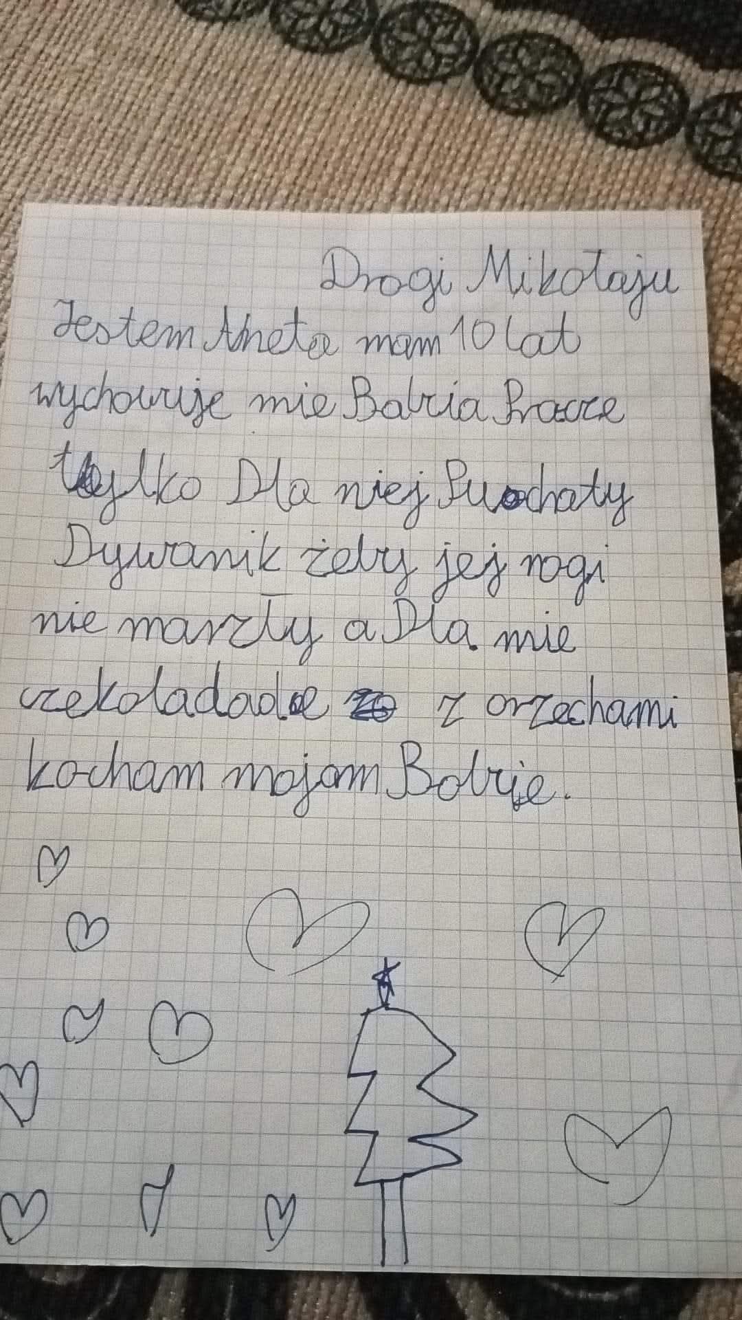 List z poprzednich edycji akcji